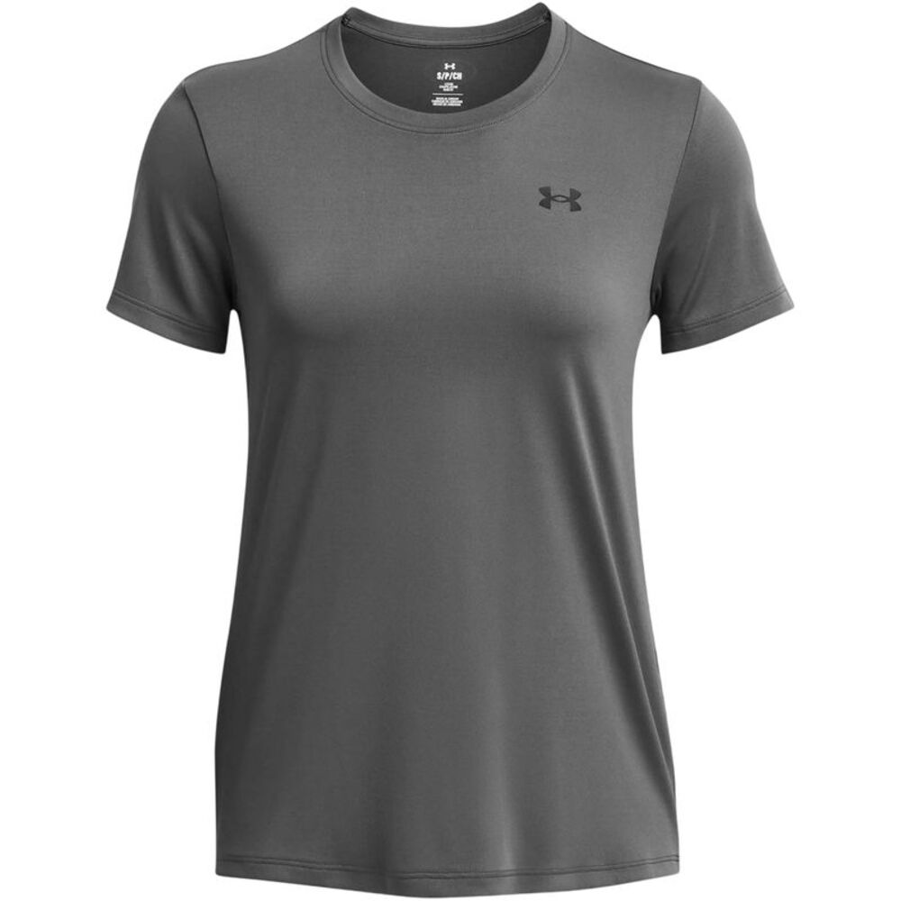 Under Armour Womens/Ladies Tech T-Shirt / Castle Rock Grey/Black